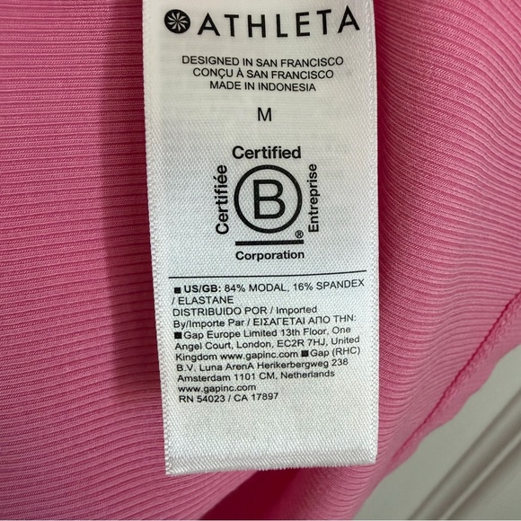 Athleta Signature Rib Baby Tee Dress Size M - Picture 10 of 11